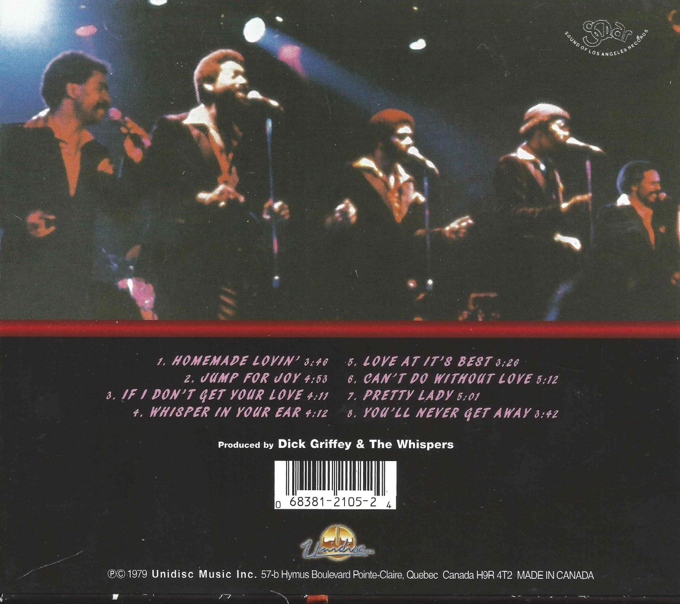 The Whispers For Your Ears Only The Whispers ‎– Whisper In You Ear - Dubman Home Entertainment